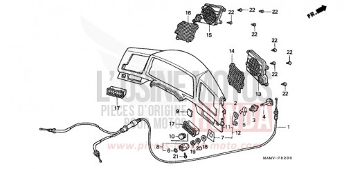 TABLEAU DES COMPTEURS GL1500SEV de 1997